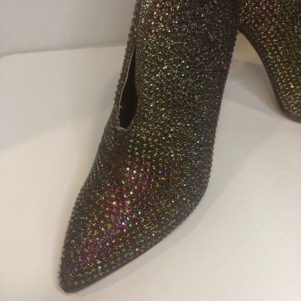 Liliana sparkling rhinestone 5in heel booties, size 8.5 - Picture 5 of 8